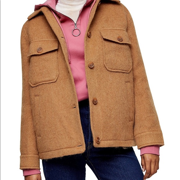 Topshop Wool Blended Jacket - Picture 2 of 7